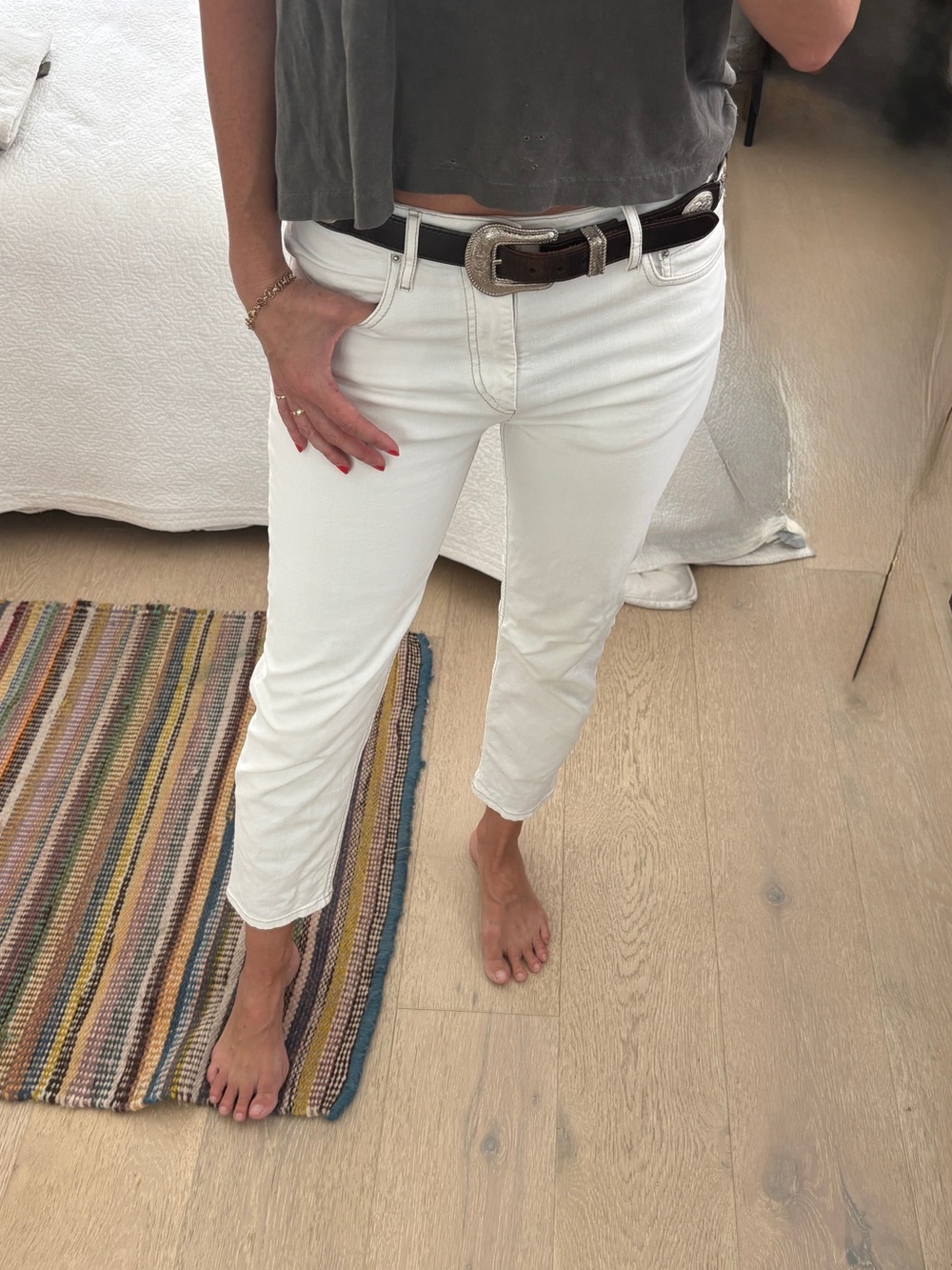 Isabel Marant white skinny jeans - size 36/ US 2